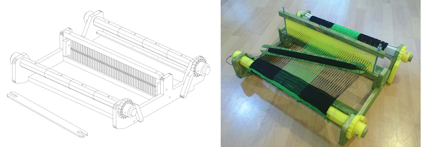 OHLOOM v2 – OpenSCAD Designs for an open-hardware loom